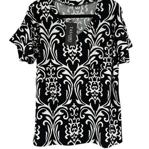Tasamo Black and White Women's Top